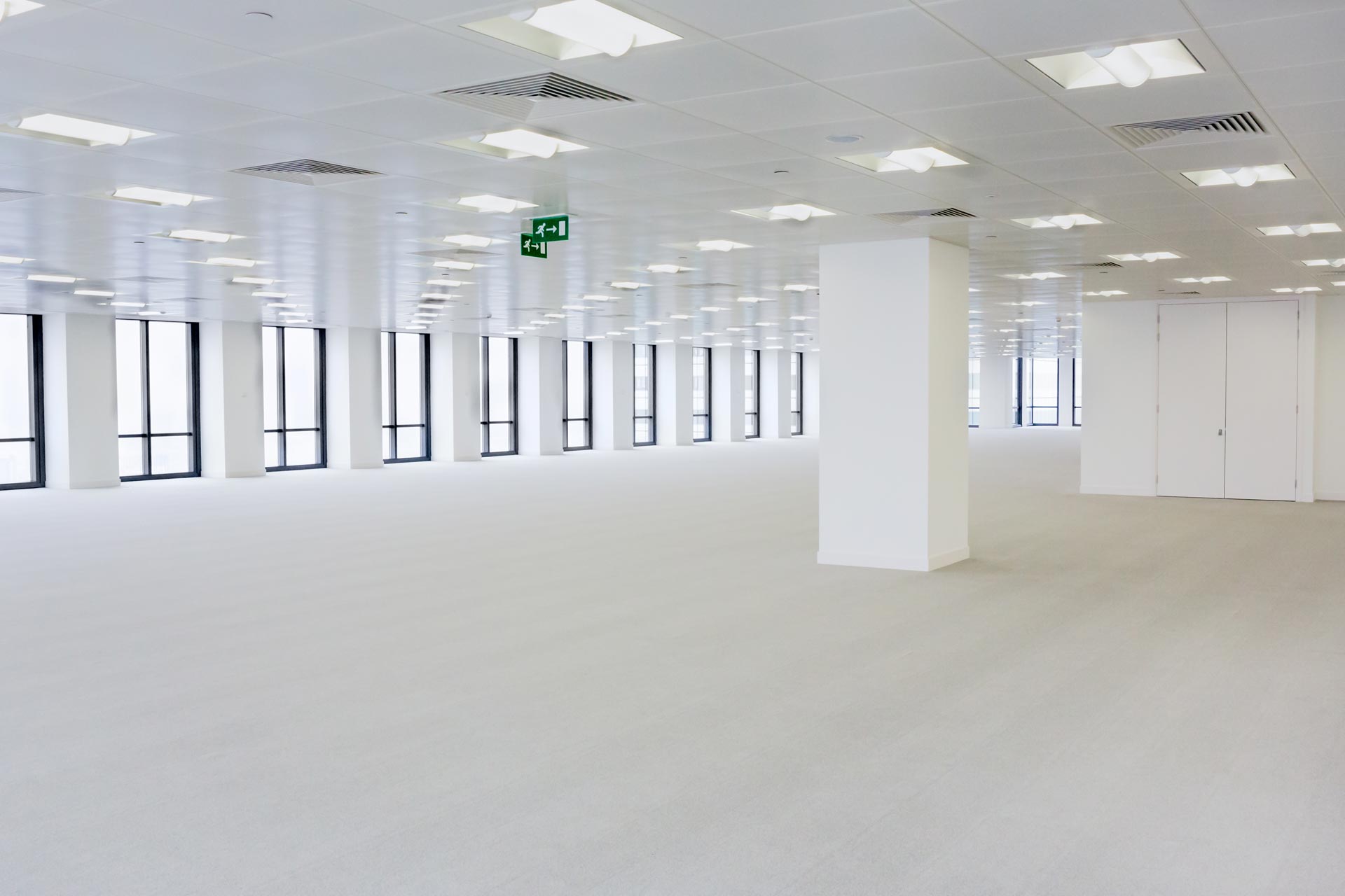 suspended ceiling in office